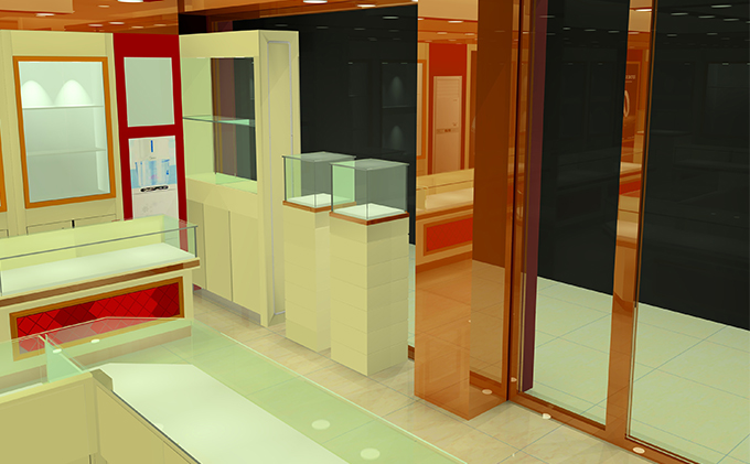 洪福玉器展柜 洪福玉器展柜